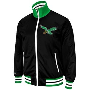 Mitchell & Ness Throwback Eagles Varsity Zip Jacket (Size M)